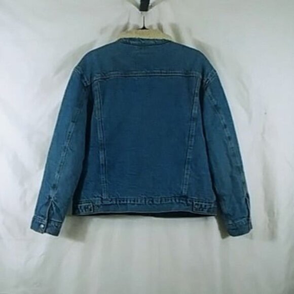 Levi's Jacket Women's Blue Denim Long Sleeves Pockets Buttons Size XL - Picture 2 of 8